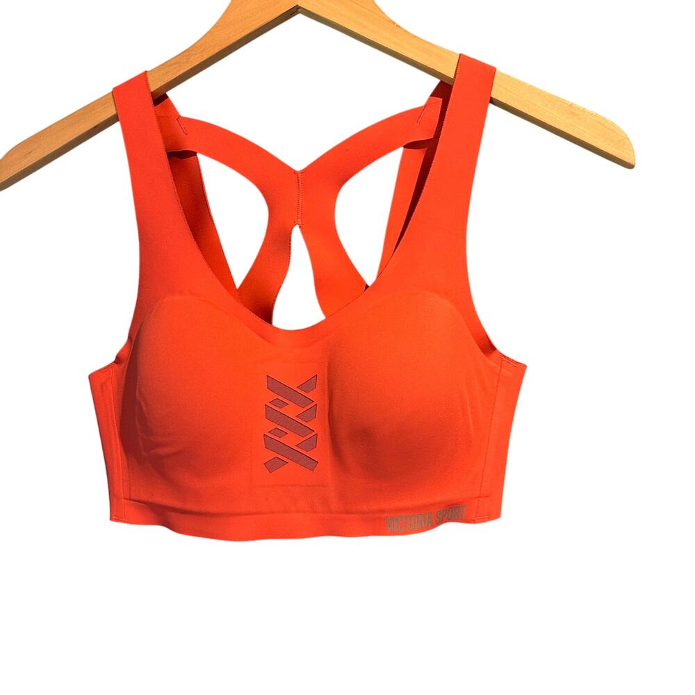 Victoria Sport size 34B sports bra coral color Gym Workout Running Yoga VS